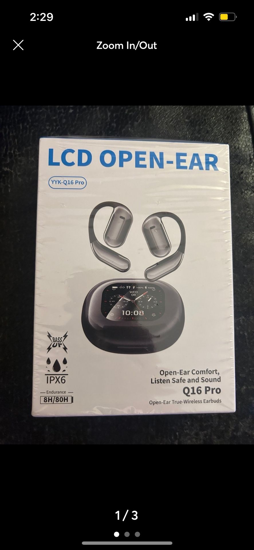 LCD open ear earbud headphones