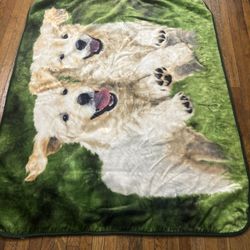 Puppy Blanket Throw