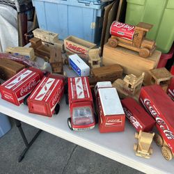 Coca-Cola Banks And Trucks Some Metal Some Wood