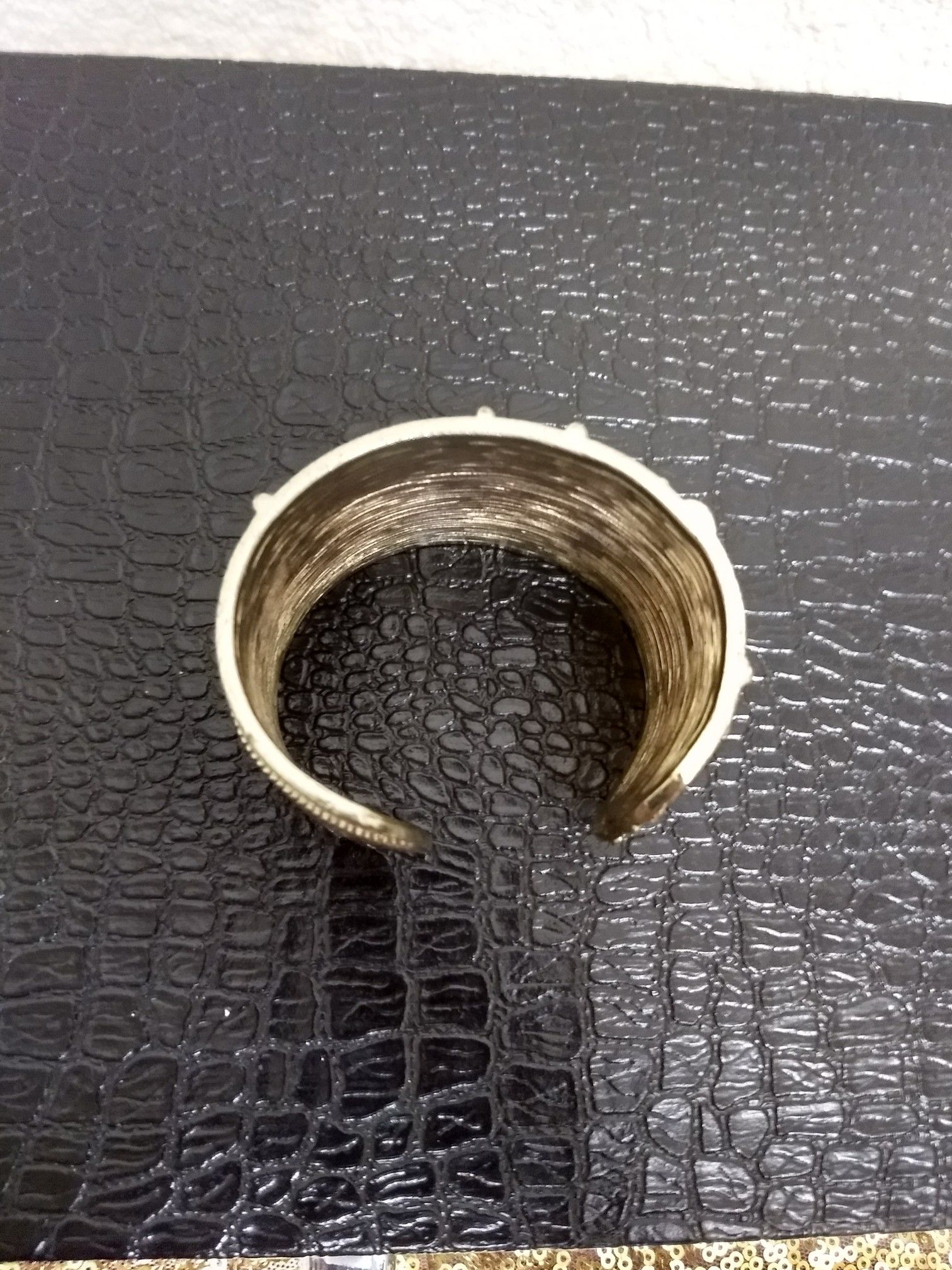 Gold cuff bracelet fantasy jewelry