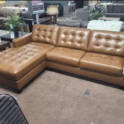 Real Leather Modular Sectional -2 Piece  *C1S04
