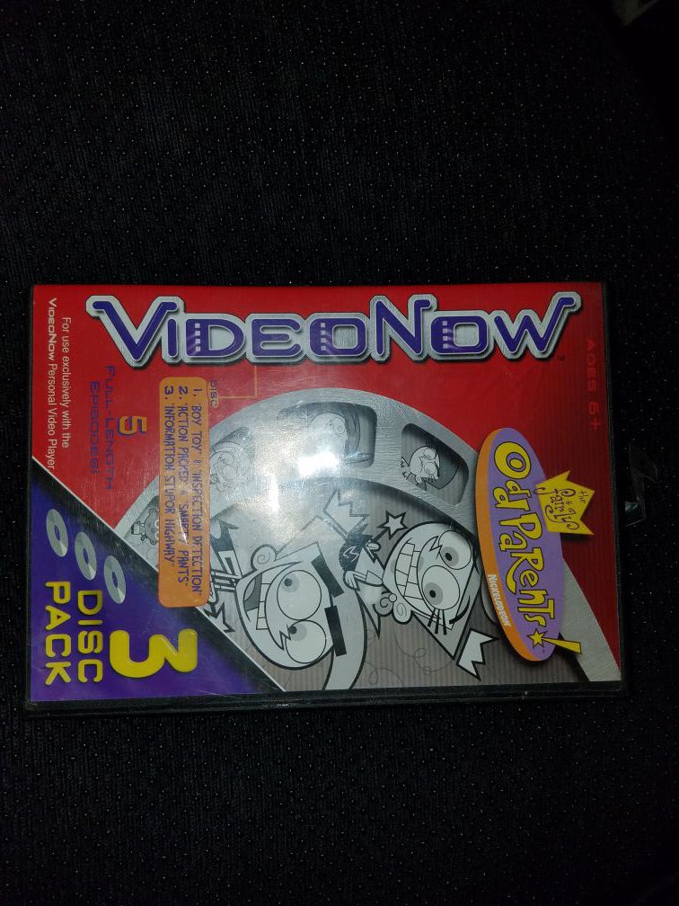 VideoNow (Personal Video Player) 3 disc "The Fairy Odd Parents"