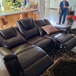 Couch And Love Seat And Reclining Chair 