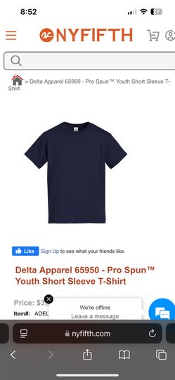 Delta Soft Youth XL Blank T-shirts 