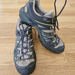 Salomon Ellipse GTX Black Tan Gore-Tex Hiking Shoes,  Women's 9.5