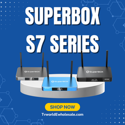 SuperBOX Super box S7 Models Max, S7 Pro, S6 Ultra, Supreme & Vsee V6 Plus, V6 Max Vsee Elite Mini, Elite Ultra 8 Authorized Wholesale distributors 