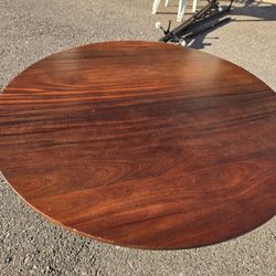 Stunning Rustic Solid Wood Coffee Table – 54" Round