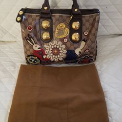 Vintage Authentic Limited Edition Gucci Crystal Handbag