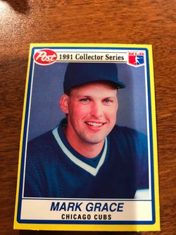 1991 Post Cereal Mark Grace Chicago Cubs Baseball card