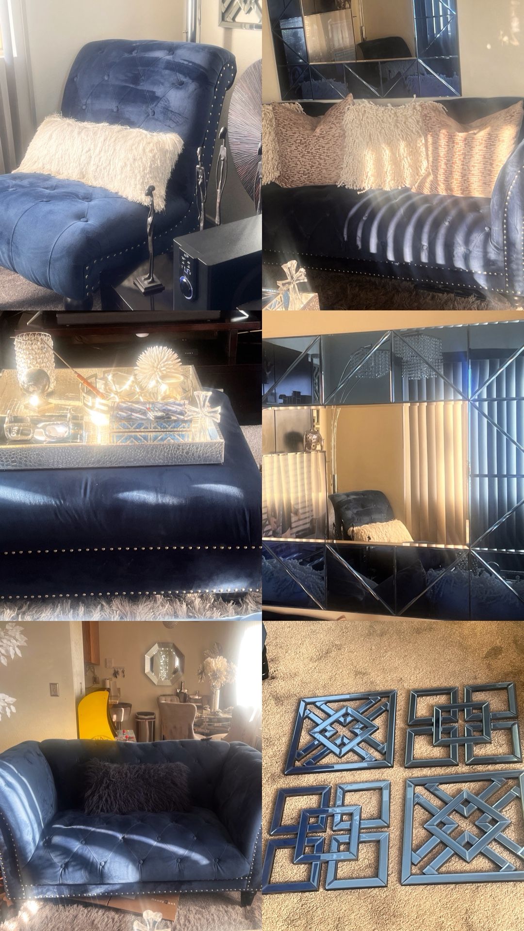 Sofa/Love seats/Ottoman