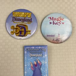 Vintage Disney Pins 3 Pieces 