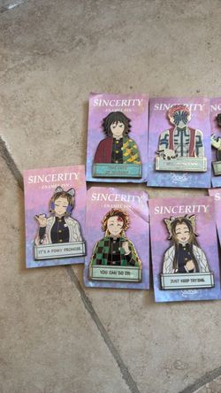 Demon Slayer Pins.
