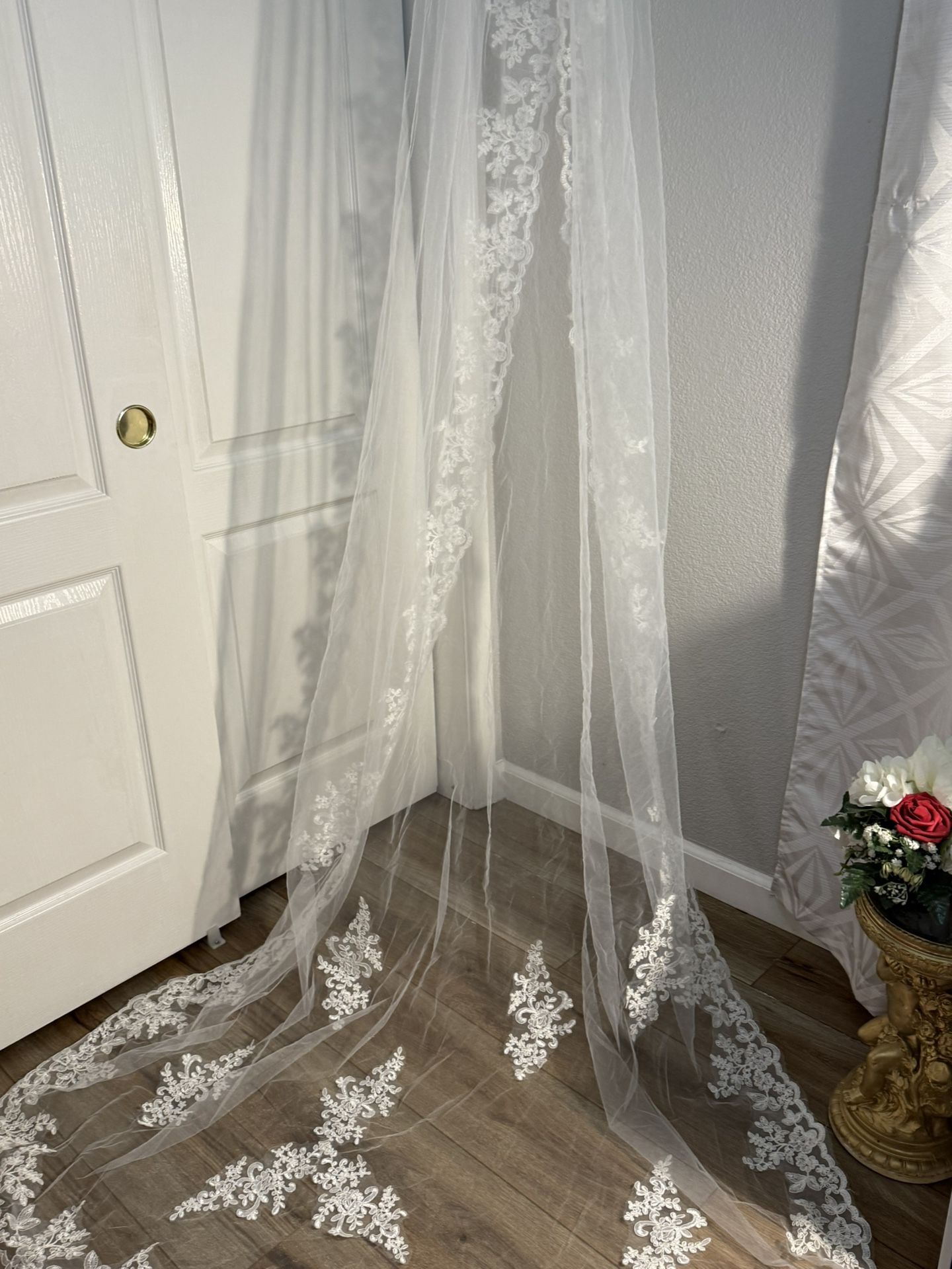 Long Cathedral Wedding Veil