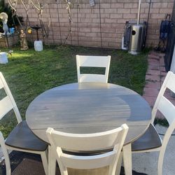Dining table and 4 chairs
