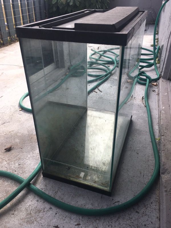 30 gallon tall mirror back fish tank aquarium
