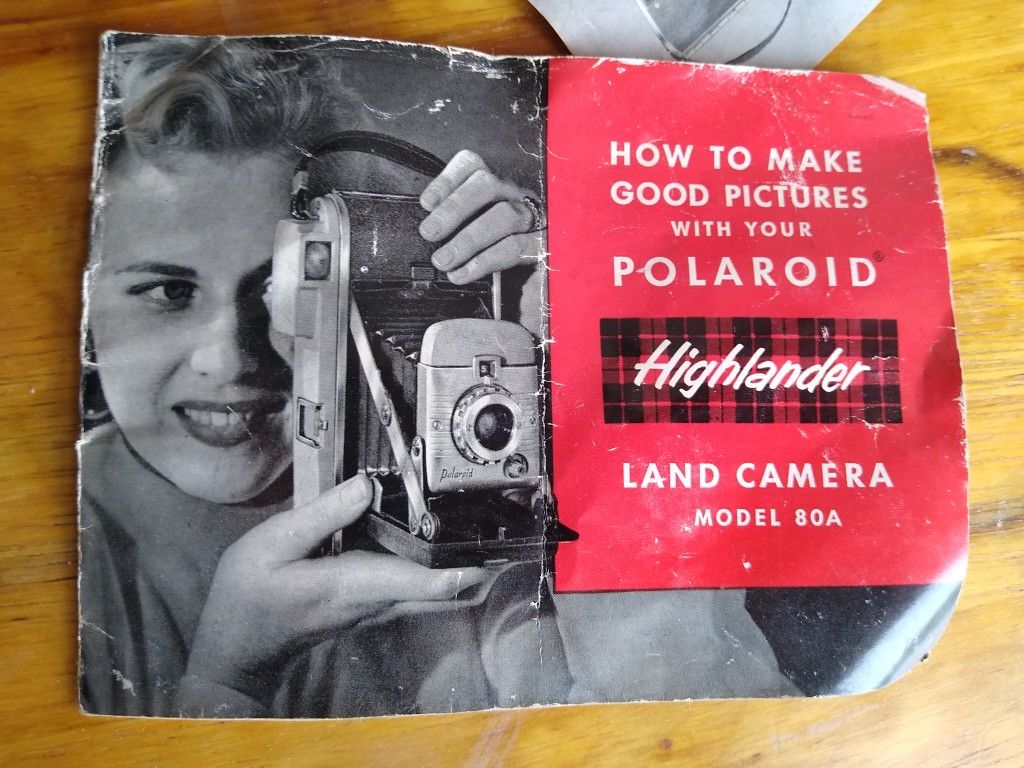 Roll Film Polaroid Highlander Model 80a Film VINTAGE Polaroid LAND
