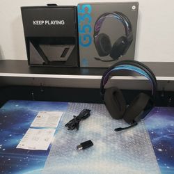 New Logitech G535 Lightspeed Wireless Gaming Headset - Lightweight on-ear Headphones, Flip to Mute Mic, Stereo, Compatible W/ PC, PS4, PS5, USB Rechar