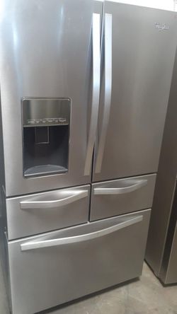 Whirlpool French Door Silver Refrigerator Fridge
