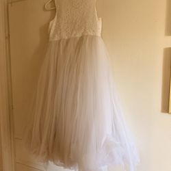 White Flower Girl Dress 