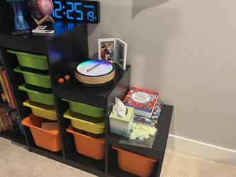 Toy Shelf With Bins