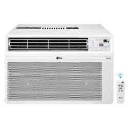 LG 12,000 BTU 115V Window Air Conditioner Cools 550 sq. ft. with Wi-Fi, Remote, Dehumidifier and in White