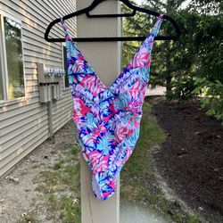 Pink & Bananas Floral One Piece Bathing