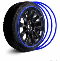 Automotive Alloy Wheel Rim Protector - 22” Blue