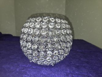 Large Crystal Bowl For Candles Or Flowers
