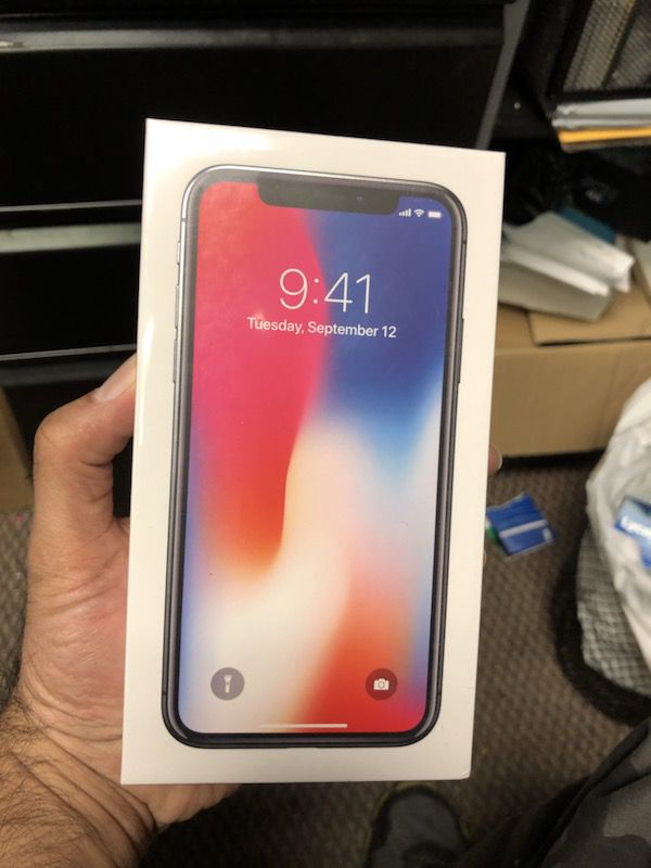 Brand new sealed box Iphone x 64gb space grey T-Mobile