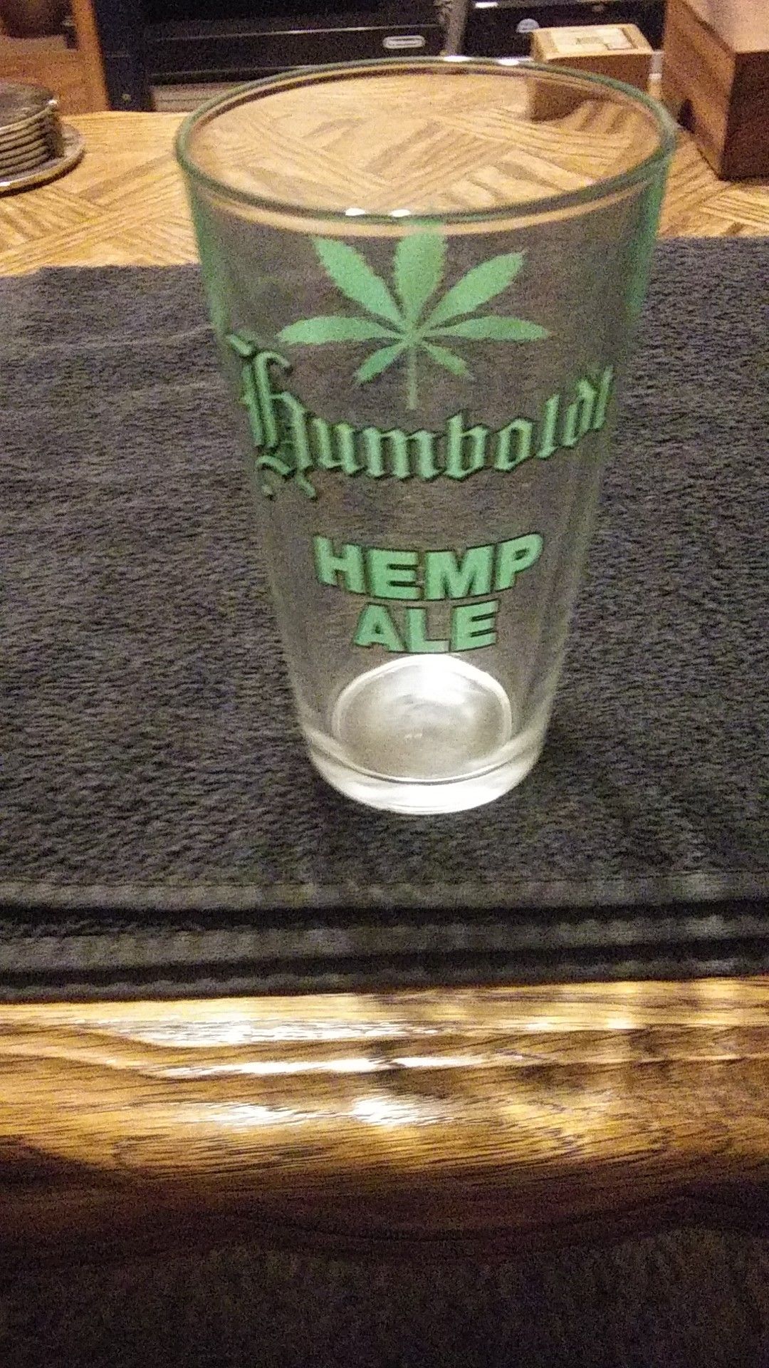 Humboldt Hemp Ale pint glass