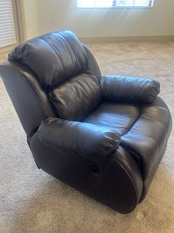 Leather recliner