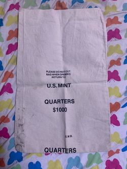 U.S. Mint $1000 Quarters Canvas Coin Bag