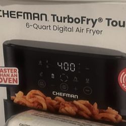 Brand New Chefman Turbo Fry Touch Screen 6 Quart Air fryer 
