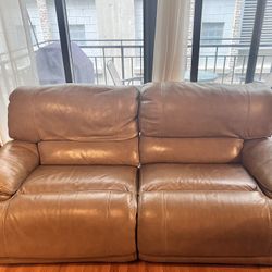 2 Seat Recliner Sofa In River North! Must Pick Up