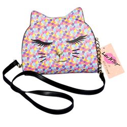 Betsey Johnson Confetti Cat Crossbody bag