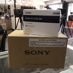Sony FX30 + Sigma 16 1.4