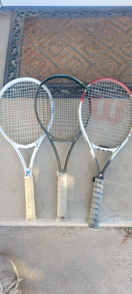 3 Tennis Rackets!
