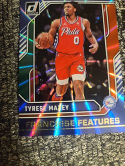 Tyrese Maxey! Green Laser! Number 4 Of 75