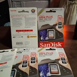 SanDisk Ultra PLUS SDXC UHS-I CARDS 32 Gb 130 Speed