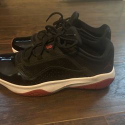 Nike Air Jordan 11 CMFT Low Shoes Black Red White "Bred"