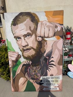 Conor McGregor Large Canvas Pop Art Print(47 X 30 inch)