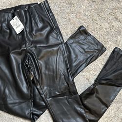 Zara Faux Leather Pants 