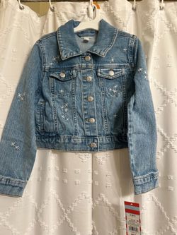 Girl embroidered Jean jacket