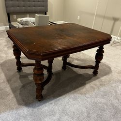Large Wooden Antique Extendable Table