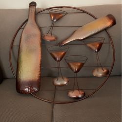Metal Art Vintage Wine  