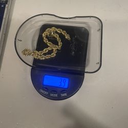 Thick Gold Rope Bracelet 