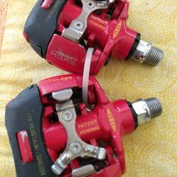 LOOK S2 MOAB PEDALS CLIPLESS MOUNTAIN BIKE RED/BLK Made in France
