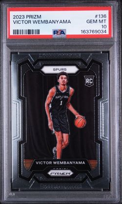 Victor Wembanyama 2023 Prizm Rookie RC PSA 10