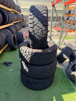 4 used tires 35x12.50R20 nitto’s ridge grappler with 85% of the life tread