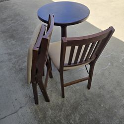 Table and Folding Chairs